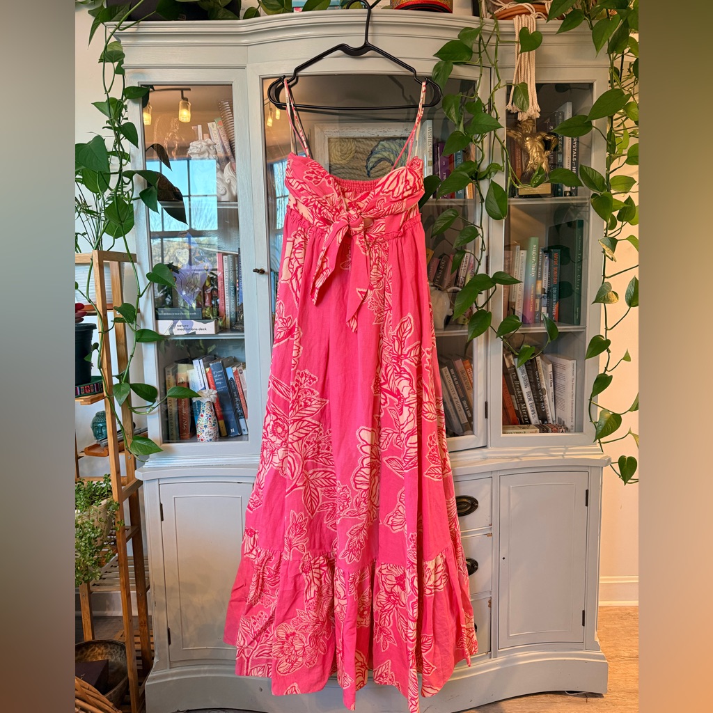 Hemant And Nandita Pink Floral Maxi Dress